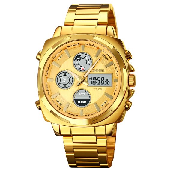 Чоловічий годинник Skmei 1673GDGD Gold-Gold