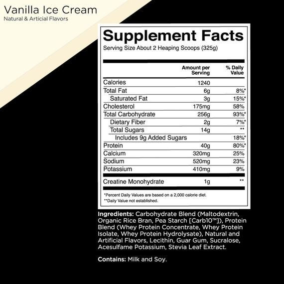Гейнер Rule One Mass Gainer 2.6 kg (Vanilla Creme) | Зображення 1