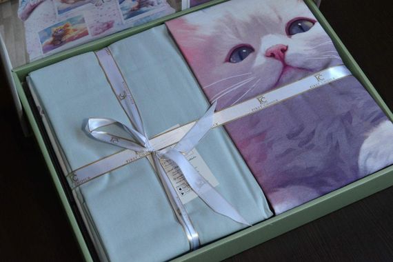 Постельное белье First Choice Exclusive Digital Ranforce 160 х 220 см Cute Cats | Зображення 1