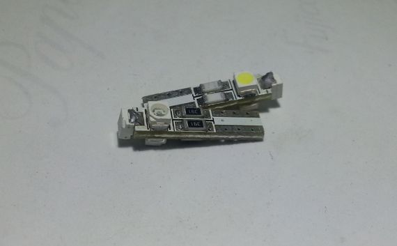 Зелена світлодіодна Автолампа Т5, 3pcs 1 210 circuit | Зображення 1