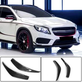 Накладки на передній бампер (для CLA45 AMG SD, Карбон) для Mercedes CLA C117 2013-2019 рр