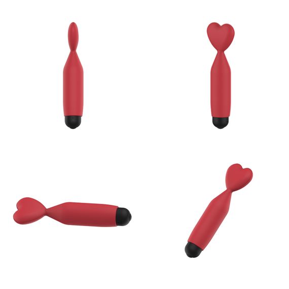 Міні-вібратор - Erospace Sweet Play Mini Heart Vibrator A14 | Зображення 2