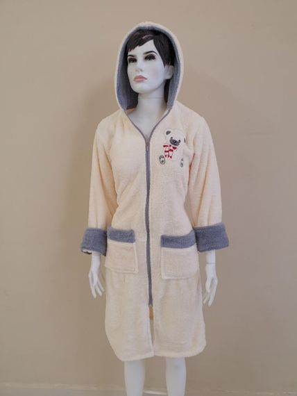 Халат Zeron 127992 Туреччина С  Велсофт Кремовий