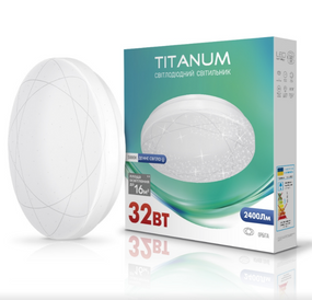 LED Світильник настінно-стельовий 32W 5000К 220V Орбіта TLCL-325OR Titanum