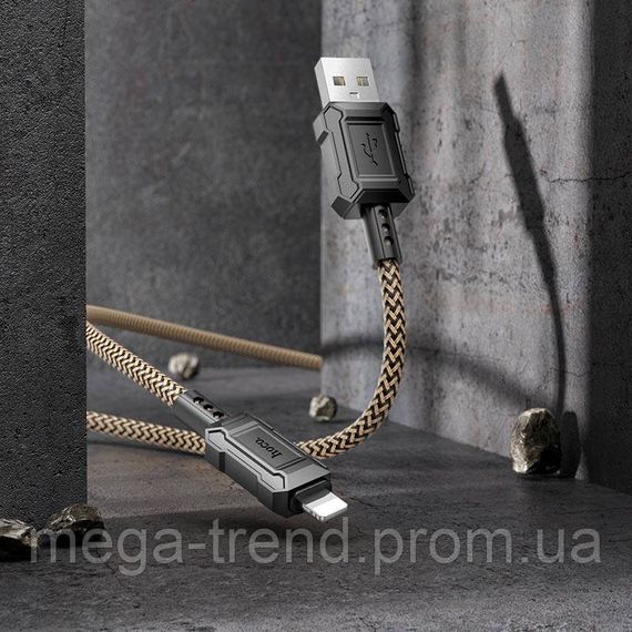 Кабель Hoco Lightning Leader charging data cable X94 |1m, 2.4A| | Зображення 1