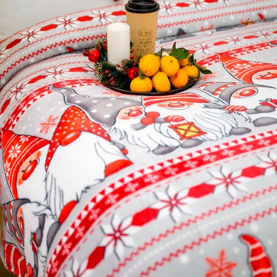 Плед фліс Новогодние гномики 150x200 см Love You | Зображення 4