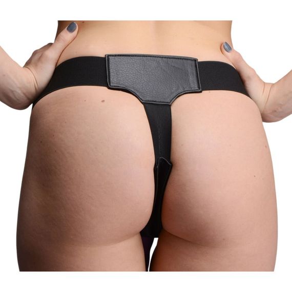 Трусы для страпона с двумя отверстиями Double Strap-on Skyler, черные, O/S sexstyle | Зображення 2