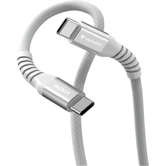 Дата кабель USB-C to USB-C 1.2m Magnetic 100W gray Verbatim (31854) | Зображення 1