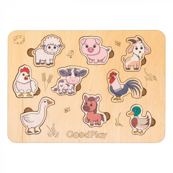 Пазл-сортер Ферма GoodPlay PS-4-013 Різнокольоровий shop (4820276870574)