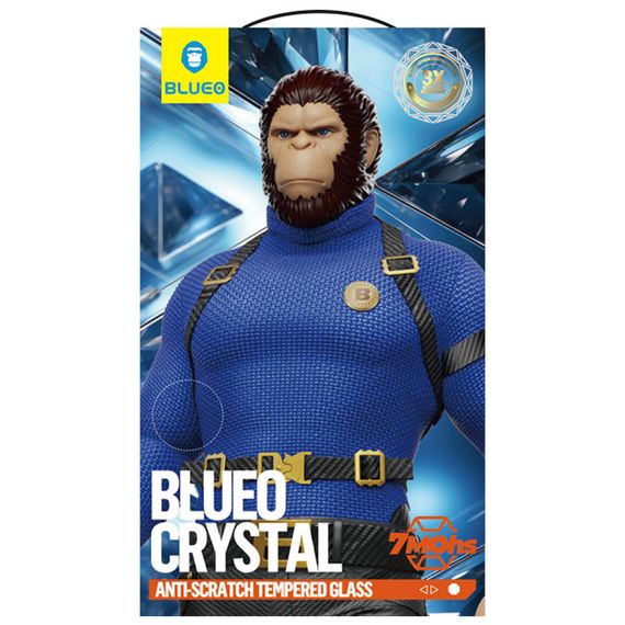 Захисне 2.5D скло Blueo Crystal Anti-Scratch для Apple iPhone 16 Pro Max (6.9") Чорний | Зображення 3