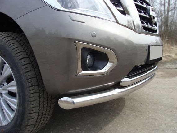 Передній захист ST014 (нерж) 60/42 мм для Range Rover III L322 2002-2012рр