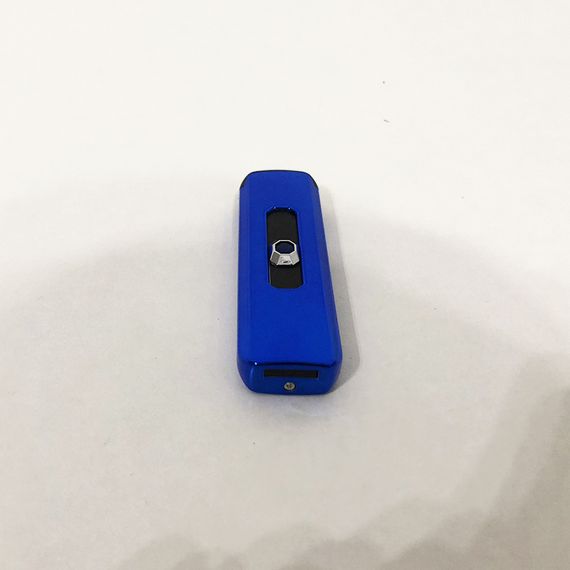 Спіральна сенсорна електрична usb запальничка синя | Електронна запальничка VU-700 спіральна подарункова | Зображення 5