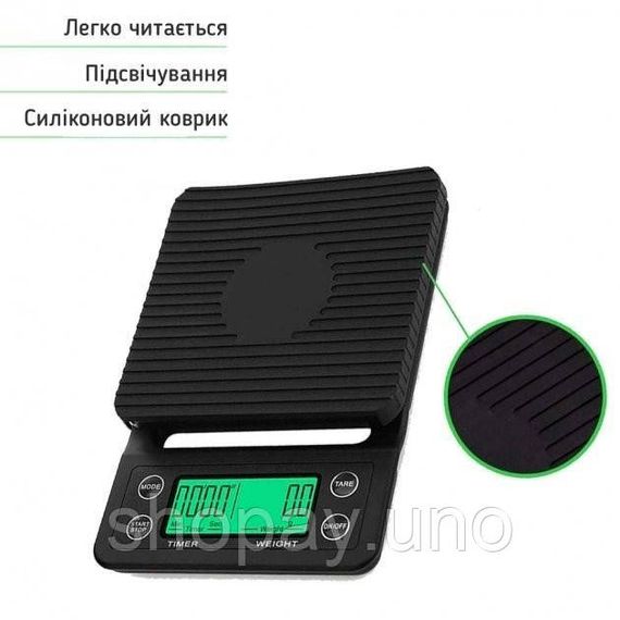 Ваги кухонні електронні з таймером K07, точні кухонні ваги, кухонні електронні ваги | Зображення 1