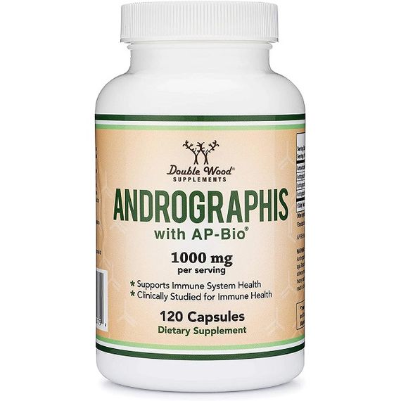 Натуральная добавка для иммунитета Double Wood Andrographis 1000 mg (2 caps per serving) 120 Caps