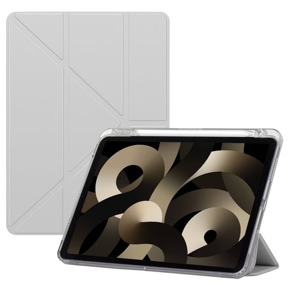 Чохол до планшета BeCover Ultra Slim Origami Transparent Apple iPad Mini 7 2024 Gray (712935) | Зображення 1