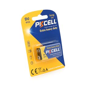 Батарейка солевая PKCELL 9V/6LR61,крона,1 штука в блистере цена за блистер,Q10