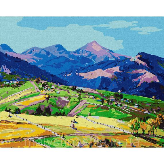 Картина за номерами "У долині гір" ©Богдан Салій KHO2891 40х50 см