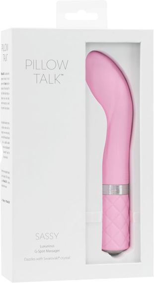 Роскошный вибратор Pillow Talk - Sassy Pink с кристаллом Сваровски для точки G, подарочная упаковка, Розовый | Зображення 7