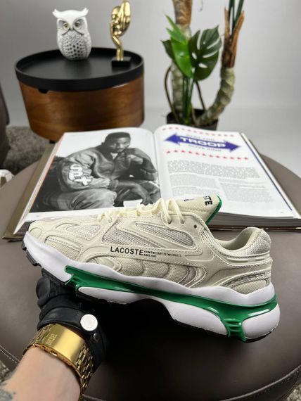 Чоловічі кросівки Lacoste L003 2K24 Beige White Gree (текстиль) A3927 44 28 | Зображення 5
