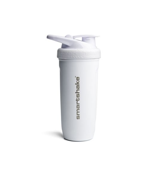 Спортивний шейкер SmartShake металевий Reforce Stainless Steel 30oz/900ml White | Зображення 1