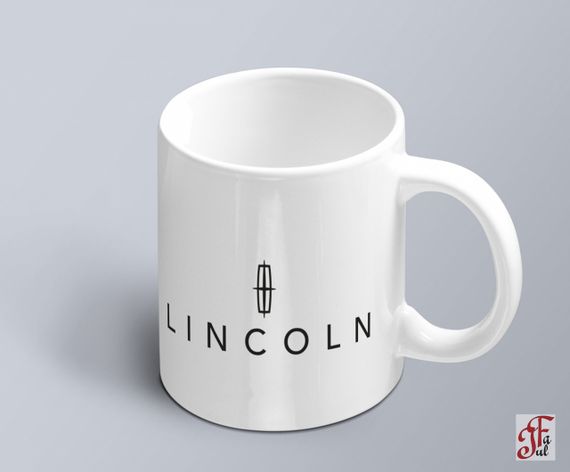 Чашка  з принтом авто логотип Lincoln  (02010102005)
