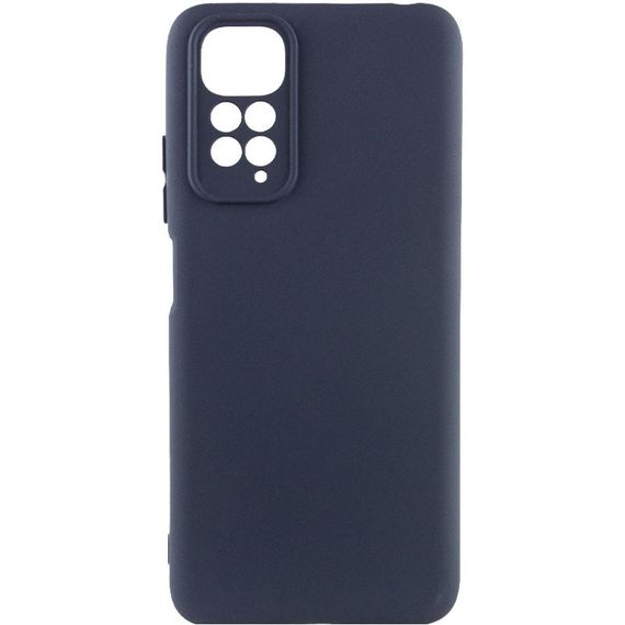 Чехол Silicone Cover Lakshmi Full Camera (AAA) для Xiaomi Redmi Note 11 (Global) / Note 11S Full camera, Темно-синій/Midnight blue