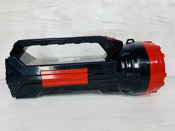 Світлодіодний ручний ліхтар прожектор акумуляторний, потужний ліхтарик ручний | Зображення 4