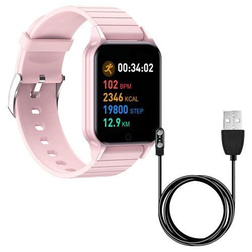 Смарт часы Smart Watch T96 стильные с защитой от влаги и пыли с измерением температура тела. Цвет: розовый | Зображення 2