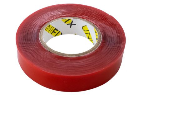 Лента клейкая пено-акриловая 0,5мм*15мм*5м UNIFIX | Зображення 1