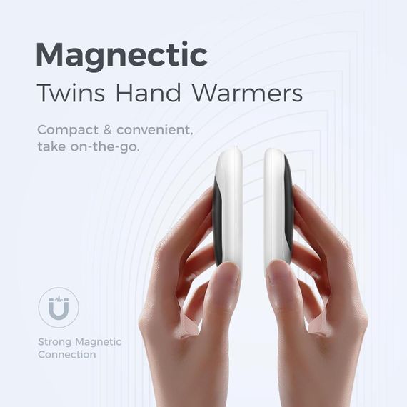 Магнитные электрические грелки для рук 2-в-1 5000 mAh Ocoopa Heater UT3 Lite | Зображення 6