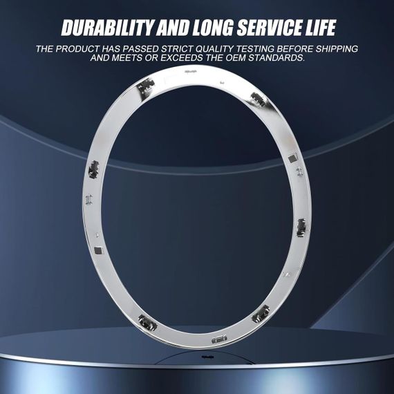 Накладка на фару для MINI Cooper F55 F56 F57 2014–2021, сріблясті, рамка 2 шт 51137300631 51137300632 51712355791 51712355798 | Зображення 5