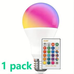 RGB LED лампа TUYA Smart Light E27 10вт 16 кольорів з пультом ДУ