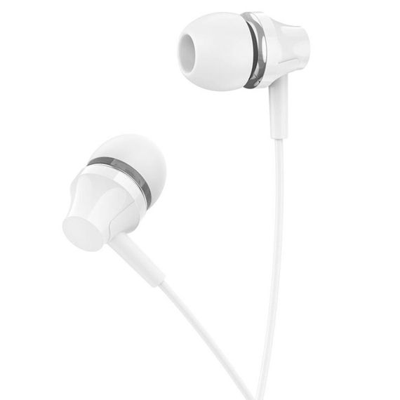 Навушники BOROFONE BM74 Singer universal earphones with microphone White | Зображення 1