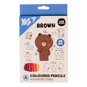 Набір кольорових олівців YES Line Friends 290712 18 кольорів