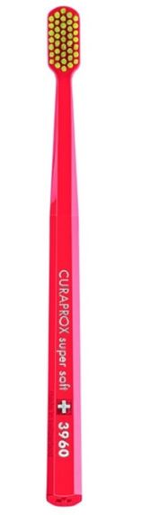 Зубна щітка Curaprox CS 3960 "Super Soft", d 0,12 мм. Червоний з жовтим (RY)