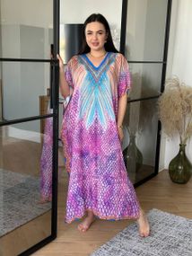 Довга сукня-туніка рожева PLUS SIZE