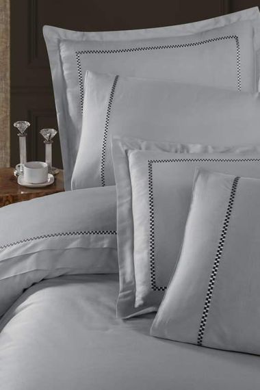 Постельное белье First Choice V.I.P Satin Moonlight 200 х 220 см Pierre Grey | Зображення 1