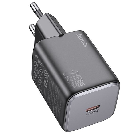 МЗП Hoco N40 Mighty PD20W (1USB-C) Black | Зображення 1