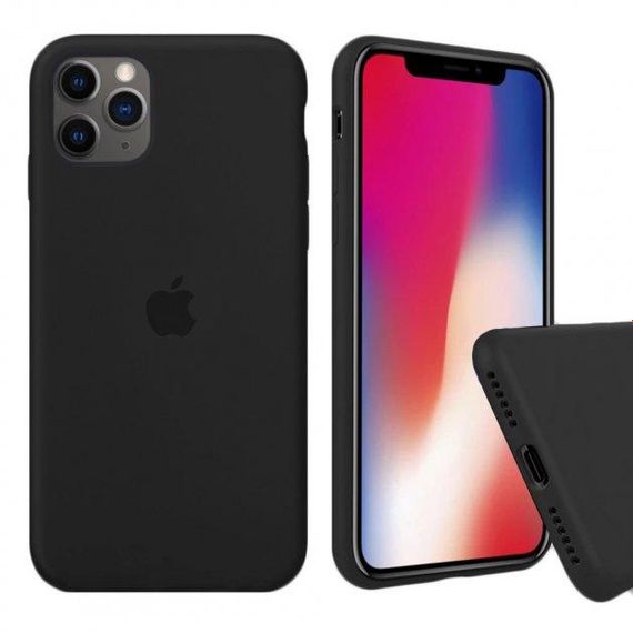 Чохол Silicone Case Original Full Cover для Apple iPhone 11 Pro Max black