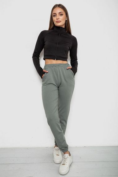 Спортивные штаны женские, цвет оливковый, 238R345 | Зображення 1