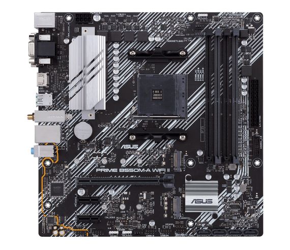 Материнcька плата ASUS PRIME B550M-A WIFI II sAM4 B550 4xDDR4 M.2 HDMI DP D-Sub Wi-Fi BT mATX 90MB19X0-M0EAY0