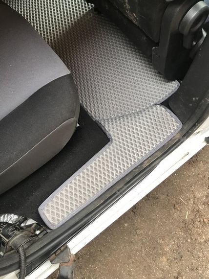 Коврики EVA (серые) Передние (2 шт) для Citroen Berlingo 2008-2018 гг | Зображення 6