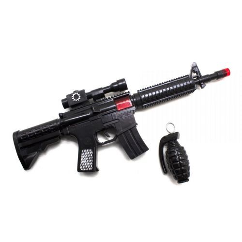 Уценка. Автомат-трещотка "M16" с гранатой - Немає упаковки