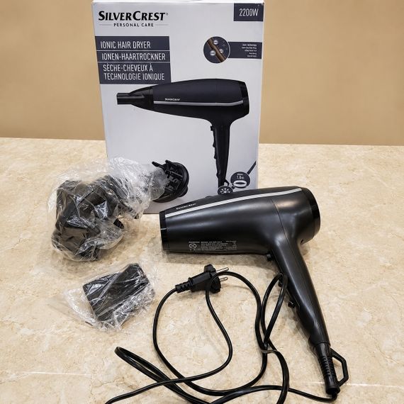Фен для волос SilverCrest SHDB 2200 A1, 2200 Вт, холодный воздух, диффузор, концентратор | Зображення 1