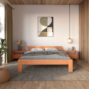 Односпальне дерев&#039;яне ліжко Mebigrand Делі Яблуня 80х190 см (MBG-3892)