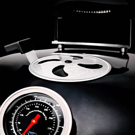 Вугільний гриль Slow and Sear Black Editionl Kettle Grill 57 см + кошик Deluxe SNS-KET-BK Код: 013614 | Зображення 9