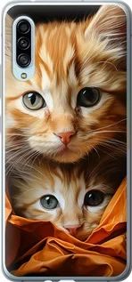 Чохол на Samsung Galaxy A90 5G Котики 2 із силікону FCh_008248