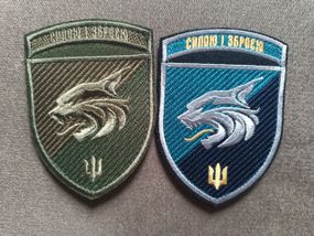 Шеврон 137 ОБМП — 2 шт (кольоровий +зелений)