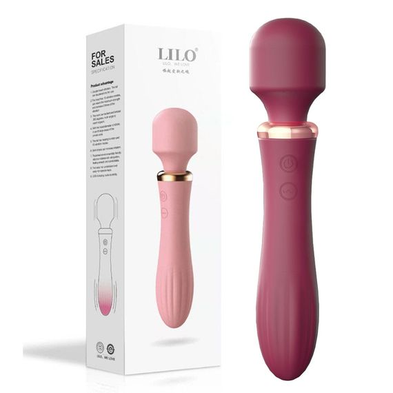 Вібратор двосторонній Babydoll Універсальний. Бордовий B2115-2 | Зображення 8