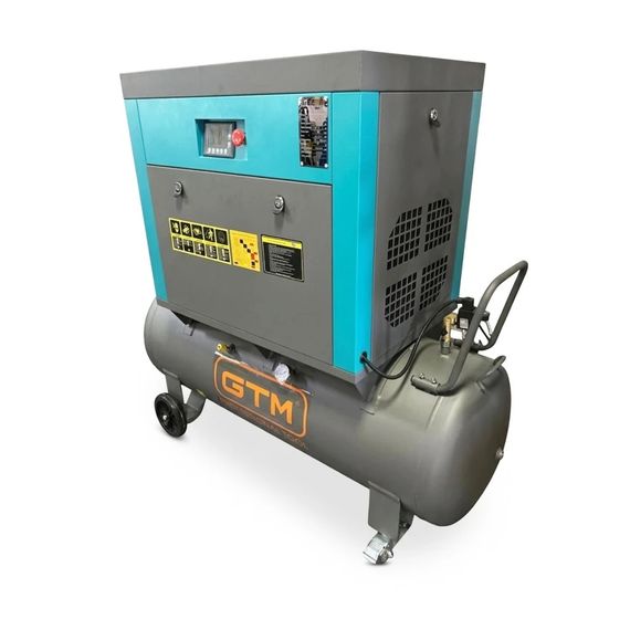 Компрессор высокого давления винтовой масляный GTM DLG5.5V/inv (200 л, 680 л/мин, 5.5 кВт, 380-400 В, инвертор) | Зображення 2